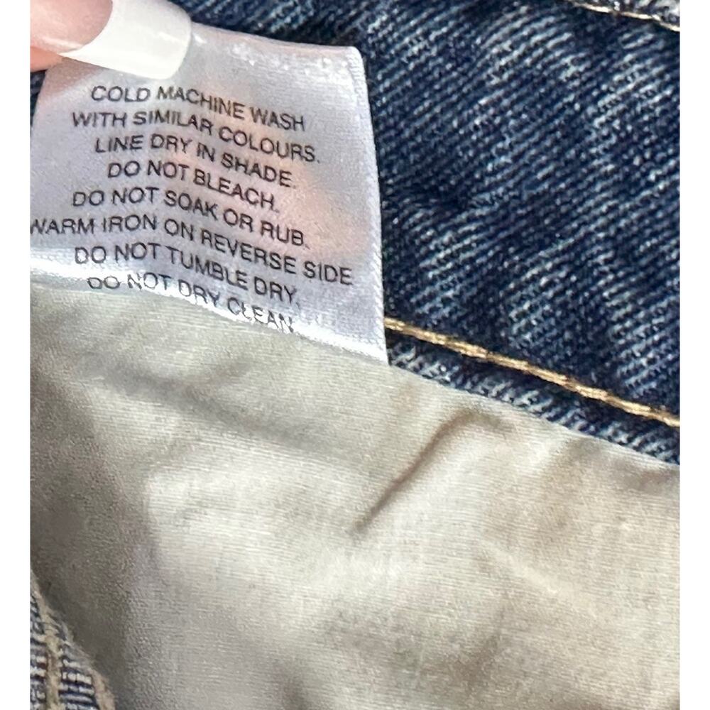 Loiter Jeans Mens 38x32 Light Wash Wide Leg Baggy Embroidered Street Wear Y2K - Picture 11 of 11